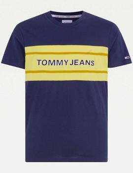 TJM STRIPE COLORBLOCK TEE REGULAR FIT TWILIGHT NAVY