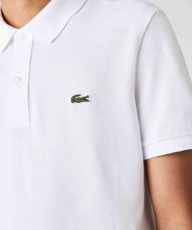 POLO LACOSTE SLIM FIT 001 BLANCO