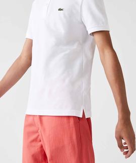 POLO LACOSTE SLIM FIT 001 BLANCO