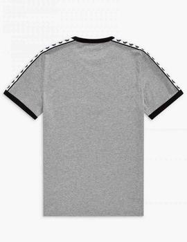 CAMISETA TAPED RINGER GRIS