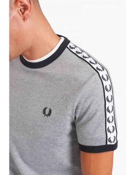 CAMISETA TAPED RINGER GRIS