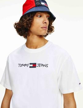 TJM LINEAR WRITTEN LOGO TEE WHITE