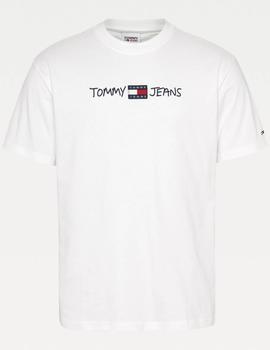 TJM LINEAR WRITTEN LOGO TEE WHITE