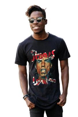 CAMISETA MIKE LONDON NEGRA DESGASTADA