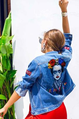 CAZADORA VAQUERA FRIDA CON TACHUELAS
