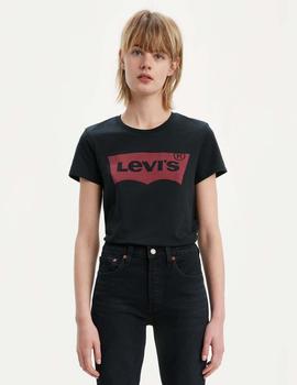 CAMISETA LEVI’S® THE PERFECT TEE LARGE BATWING MINERAL BLACK