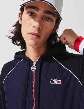 CHAQUETA DE FELPA LACOSTE SPORT AZUL MARINO
