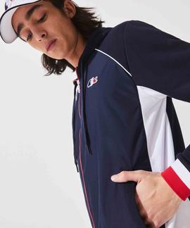 CHAQUETA DE FELPA LACOSTE SPORT AZUL MARINO