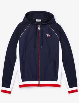 CHAQUETA DE FELPA LACOSTE SPORT AZUL MARINO
