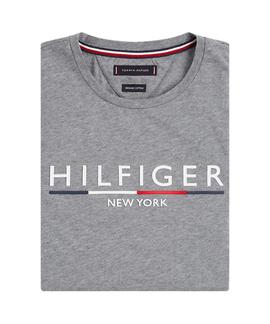 CORP UNDERLINE TEE SILVER FOG HTR