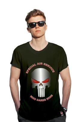 CAMISETA HOMBRE PUNISHER NEGRA