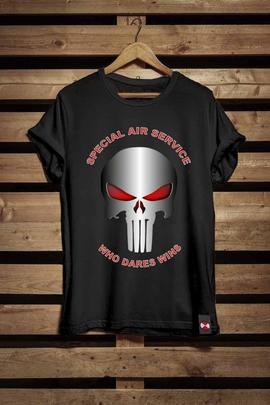 CAMISETA HOMBRE PUNISHER NEGRA