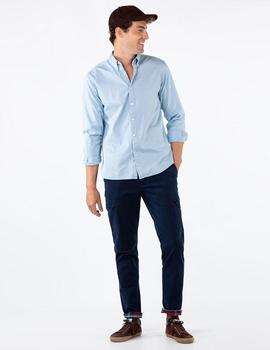 CAMISA GABARDINA CELESTE