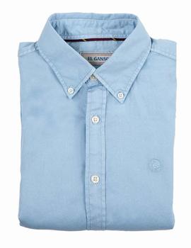 CAMISA GABARDINA CELESTE