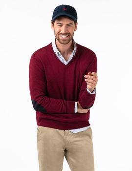 JERSEY PICO CODERAS ALGODÓN CASHMERE GRANATE