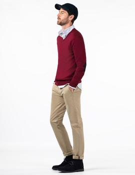 JERSEY PICO CODERAS ALGODÓN CASHMERE GRANATE