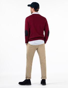 JERSEY PICO CODERAS ALGODÓN CASHMERE GRANATE