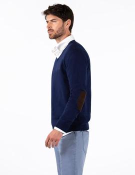 JERSEY PICO CODERAS ALGODÓN CASHMERE AZUL MARINO