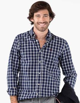 CAMISA CUADROS AZUL MARINO