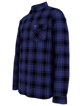 TJM FLANNEL PLAID SHIRT COURT BLUE CHECK