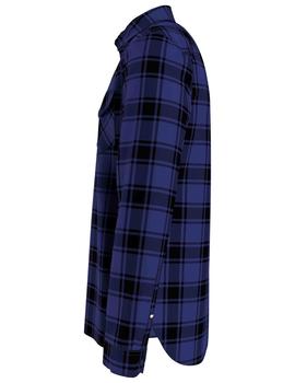 TJM FLANNEL PLAID SHIRT COURT BLUE CHECK