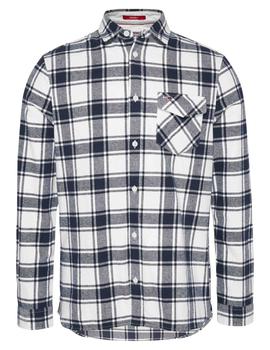 TJM FLANNEL PLAID SHIRT WHITE CHECK