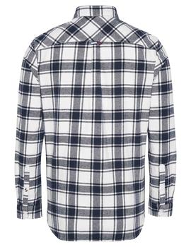 TJM FLANNEL PLAID SHIRT WHITE CHECK