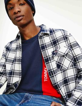 TJM FLANNEL PLAID SHIRT WHITE CHECK