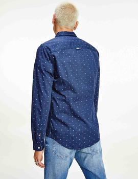 TJM DOBBY TWILL SHIRT SLIM FIT TWILIGHT NAVY DOBBY