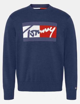 TJM BRANDED SWEATER TWILIGHT NAVY