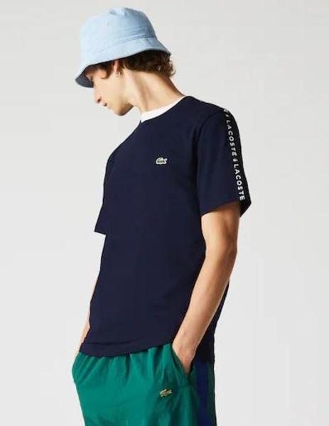 Camiseta Lacoste Marino Con Degradé Para Hombre