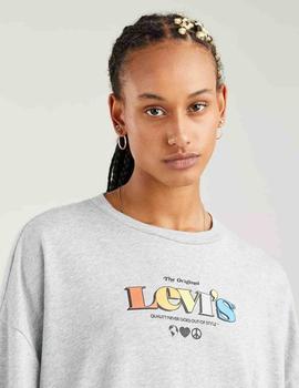 GRAPHIC PRISM CREW MV MULTI STARSTRUCK HEATHER GREY