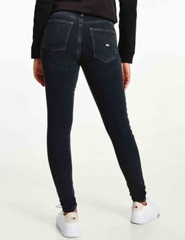 PANTALÓN VAQUERO NORA MID RISE SKINNY FIT WBKST DENIM BLACK