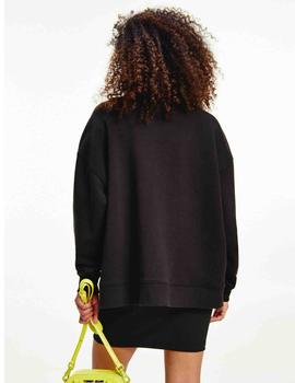 TJW OVERSIZED FLORAL FLAG SWEAT BLACK