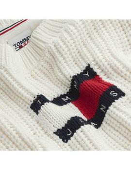 TJW CENTER FLAG SWEATER SNOW WHITE