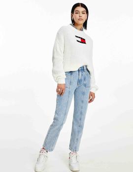 TJW CENTER FLAG SWEATER SNOW WHITE