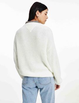 TJW CENTER FLAG SWEATER SNOW WHITE