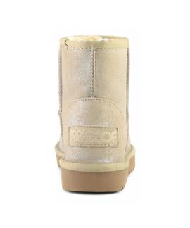 BOTAS DE INVIERNO EN ANTE BEIGE CON PURPURINA