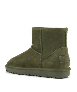 BOTAS DE INVIERNO EN ANTE VERDE KAKI