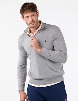 JERSEY DE CUELLO CREMALLERA GRIS