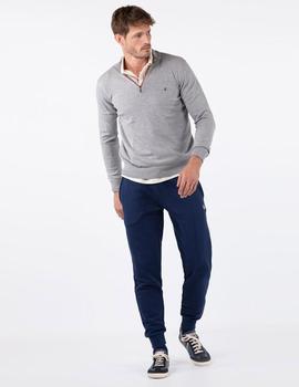 JERSEY DE CUELLO CREMALLERA GRIS