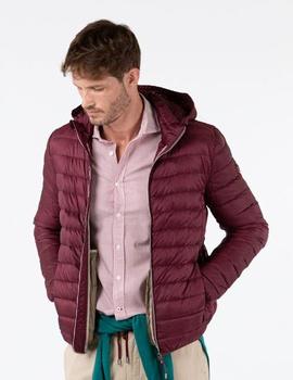 CHAQUETA PLUMAS GRANATE