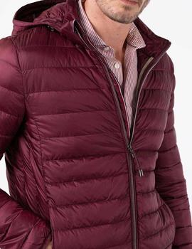 CHAQUETA PLUMAS GRANATE