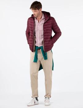 CHAQUETA PLUMAS GRANATE