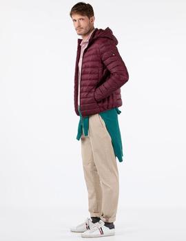 CHAQUETA PLUMAS GRANATE