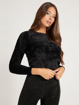 CANDACE RM LS SWEATER JET BLACK