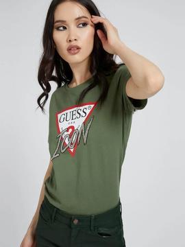 SS CN ICON TEE LICHEN LEAF GREEN