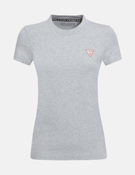 CAMISETA LOGO MINI TRIÁNGULO GRIS