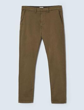 PANTALÓN BOLSO CHINO JAMES SLIM FIT VERDE CAQUI