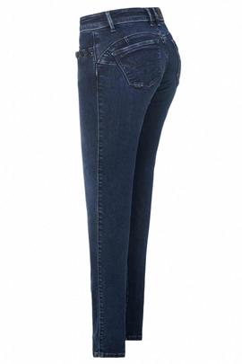 WONDER PUSH UP SKINNY FIT EN DENIM AZUL CON OJALES